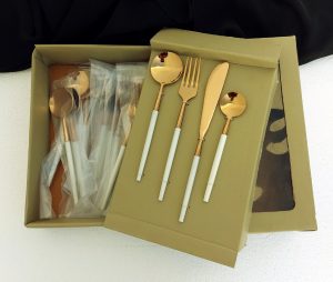 Flatware Set of 24 Pcs w/PVC Gift Box