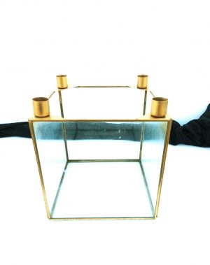 Glass Box Candle Holder