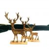 Decorative Reindeer S/3 w/Wooden Base