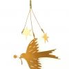 Decorative Hanging Swallow w/Stars