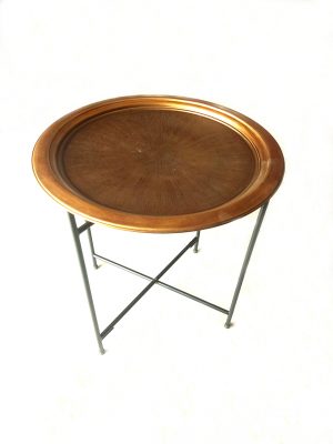 Metal Serving Tray w/Portable Stand