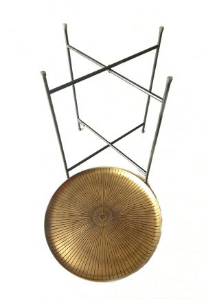 Metal Serving Tray w/Portable Stand