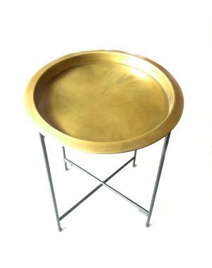 Metal Serving Tray w/Portable Stand