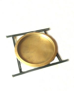 Metal Serving Tray w/Portable Stand