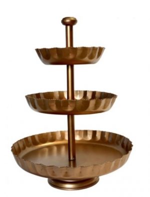 METAL ROUND ETAGERE