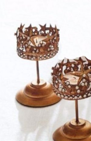 STAR CROWN TEALIGHT HOLDER