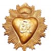 Sacred Hanging Heart w/Monogram