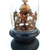 Vintage Crown in Glass Dome w/ Wooden Base