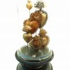 Sacred Hearts in Glass Dome w/ Wooden Base