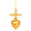 Sacred Hanging Heart w/ Cross