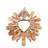 Jewelled Hanging Heart Mirror