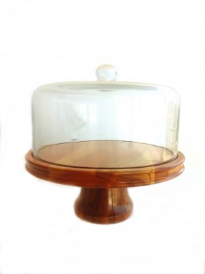 Cake Stand w/Glass