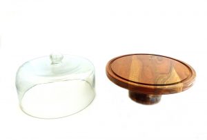 Cake Stand w/Glass