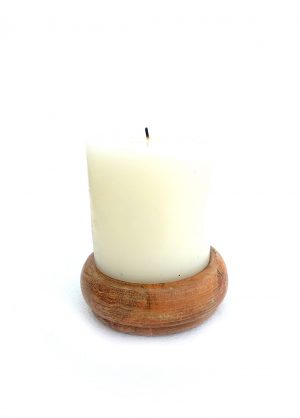 Mango Wood Candle Holder